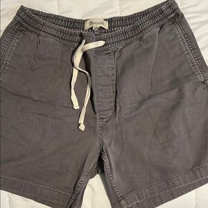 Madewell Men's Gray Elastic Waist Shorts